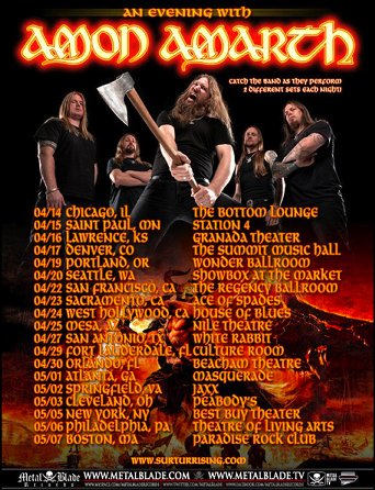 Amon Amarth 2011 Tour