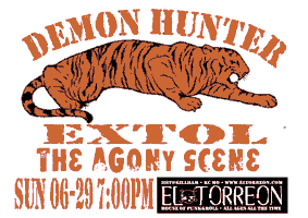 Demon Hunter, Extol, The Agony Scene, The Breathing Process